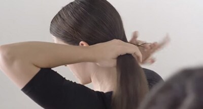 Click on video demonstrate about Hair styling - Polished Ponytail