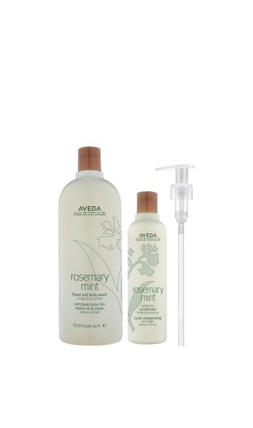 로즈메리 민트 핸드 앤 바디 워시 1L & 컨디셔너 기획 세트